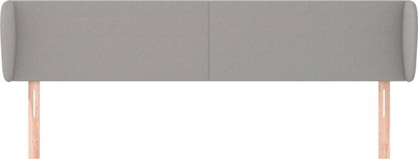 vidaXL Κεφαλάρι uszak ανοιχτό γκρι 183x23x78/88 εκ ύφασμα