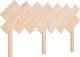 vidaXL Κεφαλάρι κρεβατιού, 151,5x3x81 εκ., μασίφ πεύκο