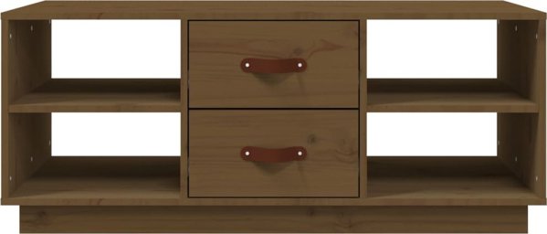 vidaXL Salonio trapezi, medeno kafe, 100x50x41 cm, litoxia sosna
