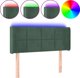 vidaXL Zaglowek do lozka me LED, ciemnozielony, 93x16x78/88 cm, aksamit