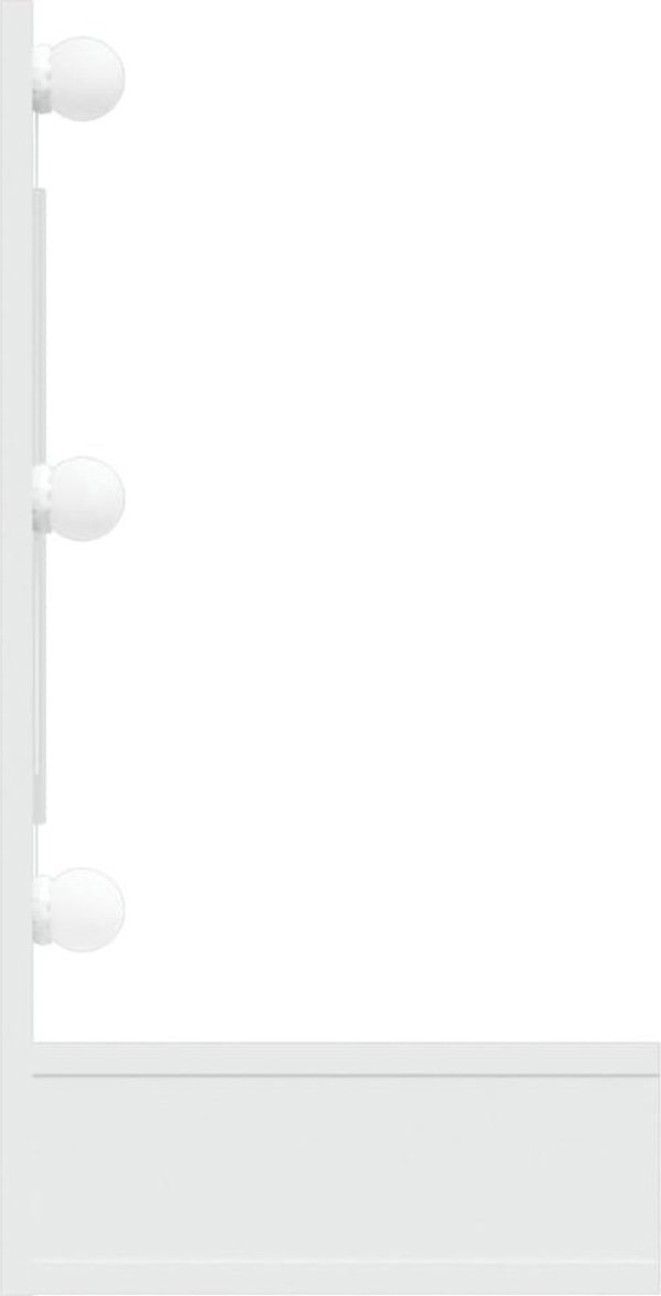 vidaXL Ντουλάπι με καθρέφτη και φωτισμό LED, λευκό, 90x31,5x62 εκ.