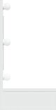 vidaXL Ντουλάπι με καθρέφτη και φωτισμό LED, λευκό, 90x31,5x62 εκ.