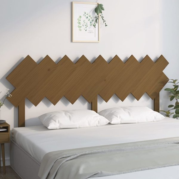 vidaXL Κεφαλάρι κρεβατιού καφέ 178x3x80,5 εκ, ξύλο πεύκου