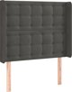 vidaXL Ζαγλοουέκ uszak σκούρο γκρι, βελούδινο 93x16x118/128 cm