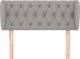 vidaXL Zaglowek uszak, jasnoszary, 93x23x78/88 cm, tkanina