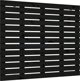 vidaXL Κεφαλάρι κρεβατιού, μαύρο, 106x3x91,5 εκ, μασίφ ξύλο πεύκου