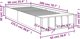 vidaXL Rama lozka, szarosc betonu, 90x200 cm, material drewnopochodny