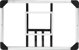 vidaXL Diathrameni pinakas me korba gia basket, 71x45x2,5 cm