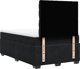 vidaXL Κρεβάτι Continental με Στρώμα, Μαύρο, 120x200 εκ., Βελούδο