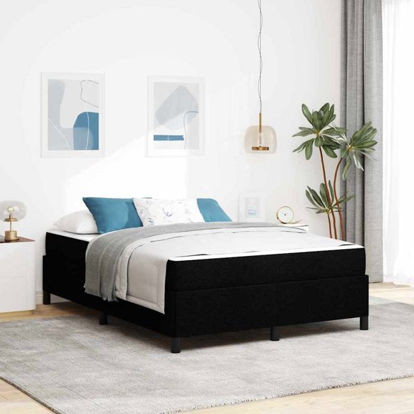 VidaXL Κρεβάτι με Ελατήρια 160x200 cm Μαύρο