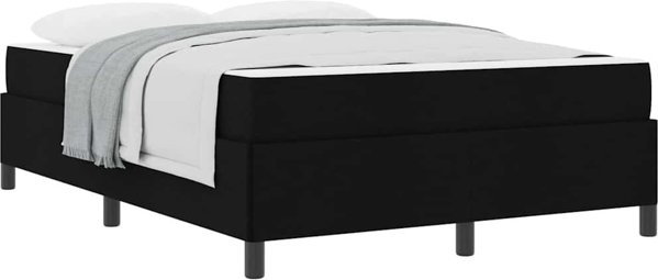 VidaXL Κρεβάτι με Ελατήρια 160x200 cm Μαύρο
