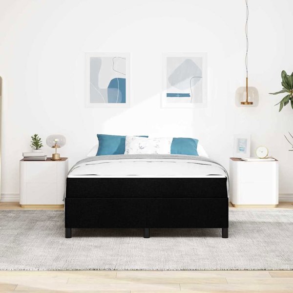 VidaXL Κρεβάτι με Ελατήρια 160x200 cm Μαύρο
