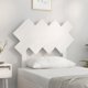 vidaXL Wezglowie lozka, biale, 92x3x81 cm, lite drewno sosnowe