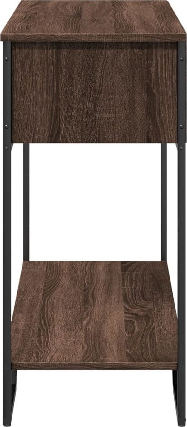 vidaXL Κονσόλα Τραπέζι, Καφέ Δρυς, 100x35x74,5 cm