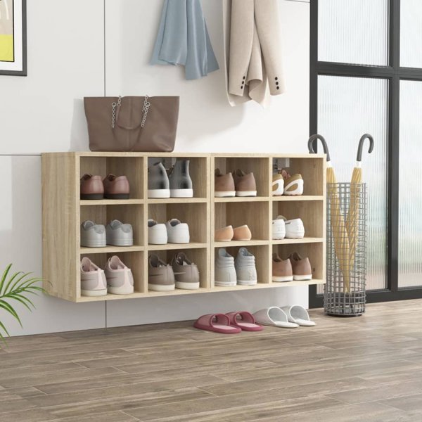 vidaXL Szafki na buty, 2 szt., dab sonoma, 52,5x30x50 cm