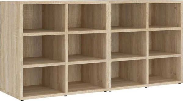 vidaXL Szafki na buty, 2 szt., dab sonoma, 52,5x30x50 cm