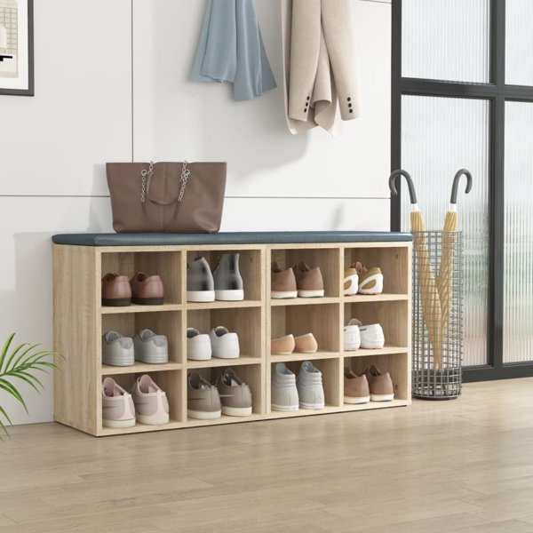 vidaXL Szafki na buty, 2 szt., dab sonoma, 52,5x30x50 cm
