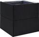 vidaXL Donica ogrodowa, czarna, 80x80x80 cm, rattan PE