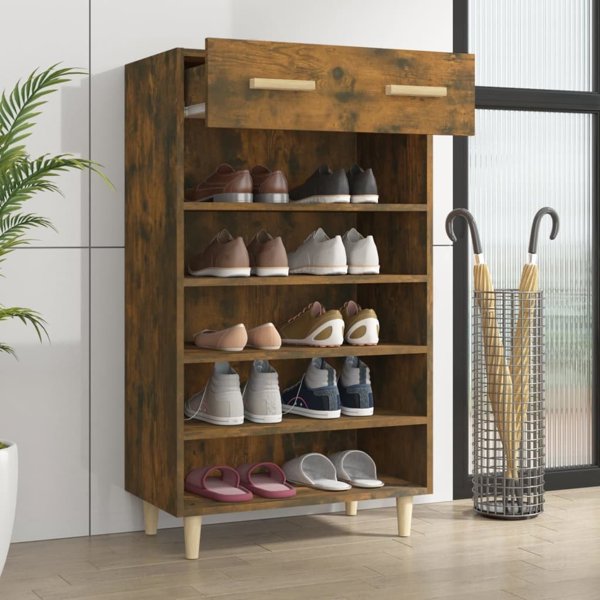 vidaXL Szafka na buty, prydymiony dab, 60x35x105 cm