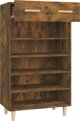 vidaXL Szafka na buty, prydymiony dab, 60x35x105 cm