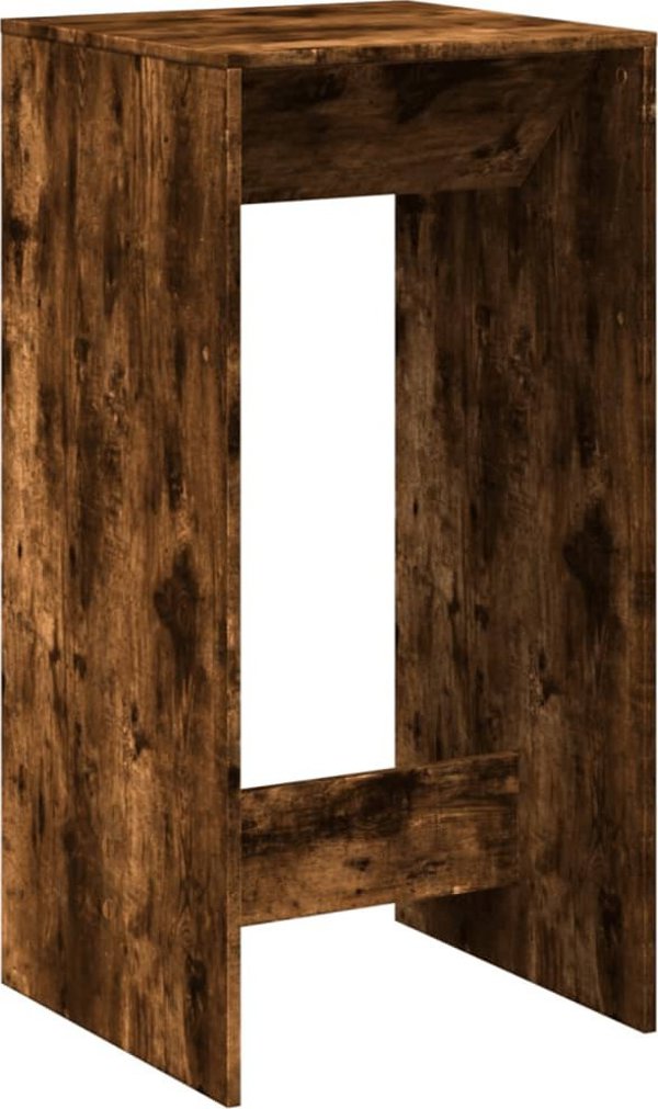 vidaXL Μπαρ τραπέζι, καπνιστός δρυς, 51x50x103,5 cm