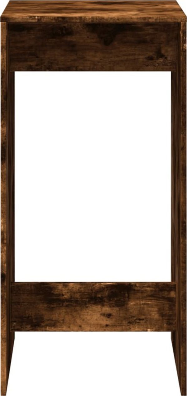 vidaXL Μπαρ τραπέζι, καπνιστός δρυς, 51x50x103,5 cm