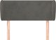 vidaXL Zaglowek uszak, tsimenoszary, 103x23x78/88 cm, aksamitny