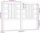 vidaXL Wezglowie lozka, czarne, 146x4x100 cm, lite drewno sosnowe