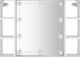 vidaXL Szafka με καθρέφτη και φωτισμό LED, λευκή, 76x15x55 cm