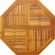 vidaXL Επιφάνεια Τραπεζιού, 90x90x2,2 εκ., Οκταγωνική, Μασίφ Ξύλο Ακακίας