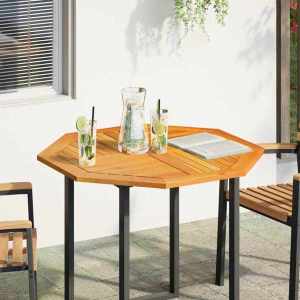 vidaXL Επιφάνεια Τραπεζιού, 90x90x2,2 εκ., Οκταγωνική, Μασίφ Ξύλο Ακακίας