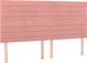 vidaXL λουτζκο κοντινένταλ με στρώμα, ροζ, 180x200 cm, βελούδο