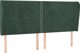 vidaXL Zaglowek uszak, ciemnozielony, 203x23x118/128 cm, aksamit