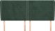 vidaXL Zaglowek uszak, ciemnozielony, 203x23x118/128 cm, aksamit