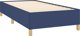 vidaXL Rama κρεβατιού, μπλε, 90x200 cm, επενδεδυμένη με ύφασμα