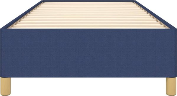 vidaXL Rama κρεβατιού, μπλε, 90x200 cm, επενδεδυμένη με ύφασμα