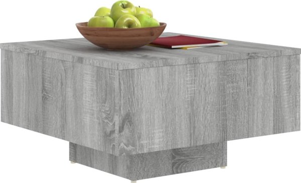 vidaXL Stolik kawowy, sgra dab sonoma, 60x60x31,5 cm