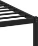 vidaXL Μεταλλικό κρεβατοκάframe χωρίς στρώμα, καπνιστός δρυς, 90x200 cm