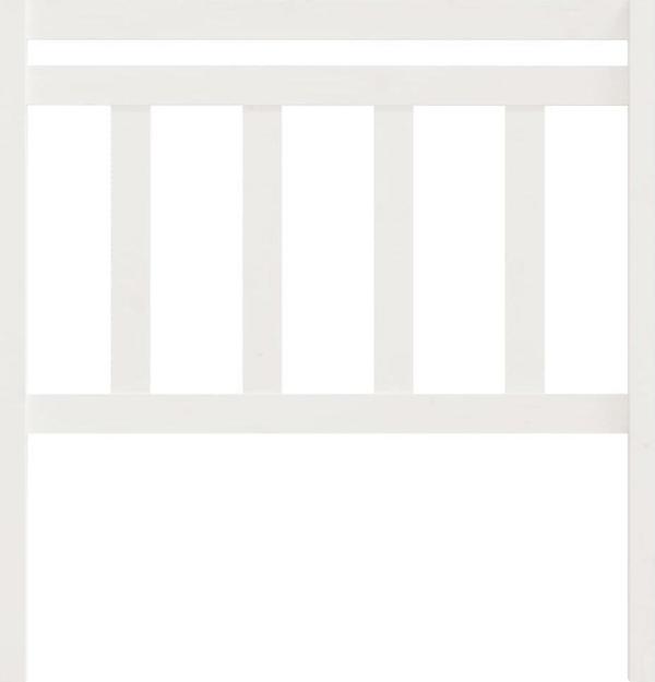 vidaXL Κεφαλάρι κρεβατιού, λευκό, 106x4x100 cm, μασίφ ξύλο πεύκου