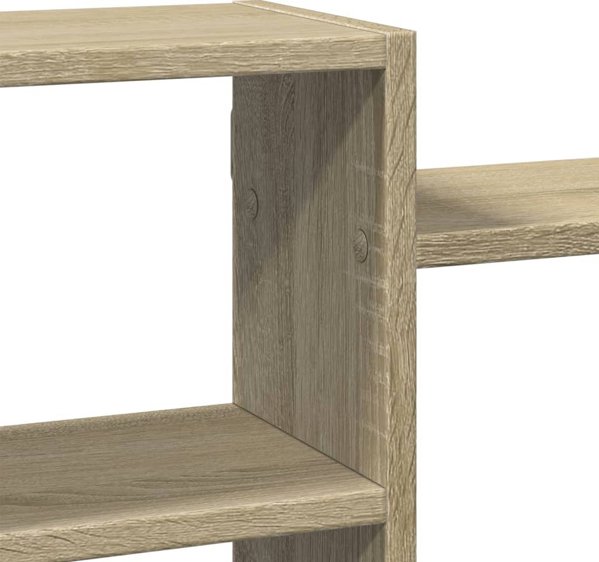 vidaXL Ράφι τοίχου ντόπιου δρυός Sonoma 129x18x42 εκ.