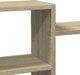 vidaXL Ράφι τοίχου ντόπιου δρυός Sonoma 129x18x42 εκ.