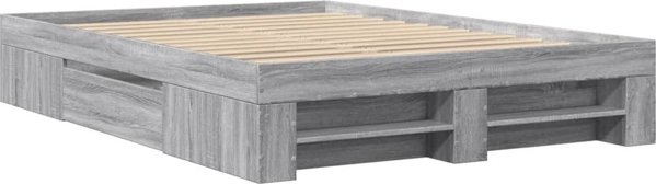 vidaXL Κρεβατοκάμαρα, γκρι δρυς sonoma, 120x190cm υλικό ξύλου προέλευσης