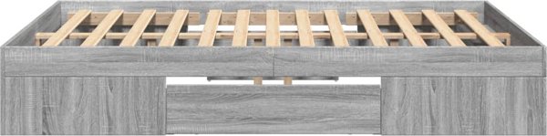 vidaXL Κρεβατοκάμαρα, γκρι δρυς sonoma, 120x190cm υλικό ξύλου προέλευσης