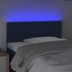 Προσκέφαλο κρεβατιού vidaXL με LED, μπλε, 90x5x78/88 εκ, ύφασμα