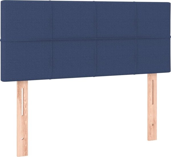 Προσκέφαλο κρεβατιού vidaXL με LED, μπλε, 90x5x78/88 εκ, ύφασμα