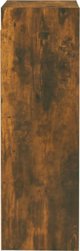 vidaXL Κονσόλα τηλεόρασης, καπνιστή δρυς, 30,5x30x90 cm