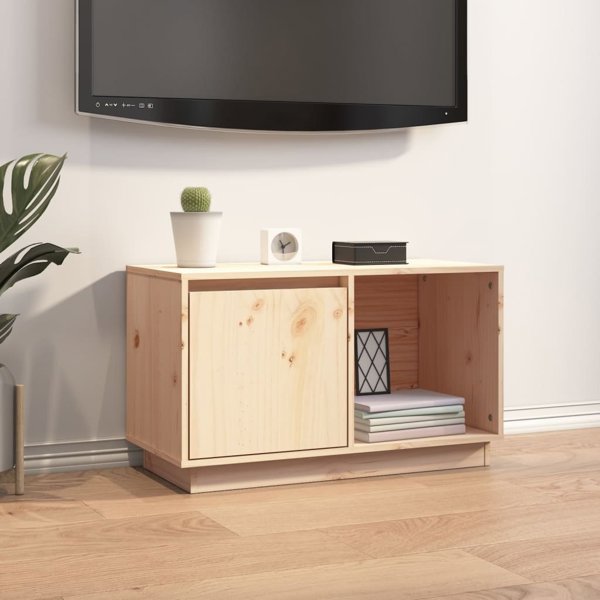 vidaXL Szafka pod telewizor, 74x35x44 cm, lite drewno sosnowe