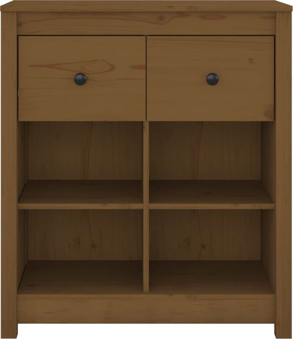 vidaXL Ντουλάπι, μελί καφέ, 70x35x80 εκ, μασίφ πεύκο