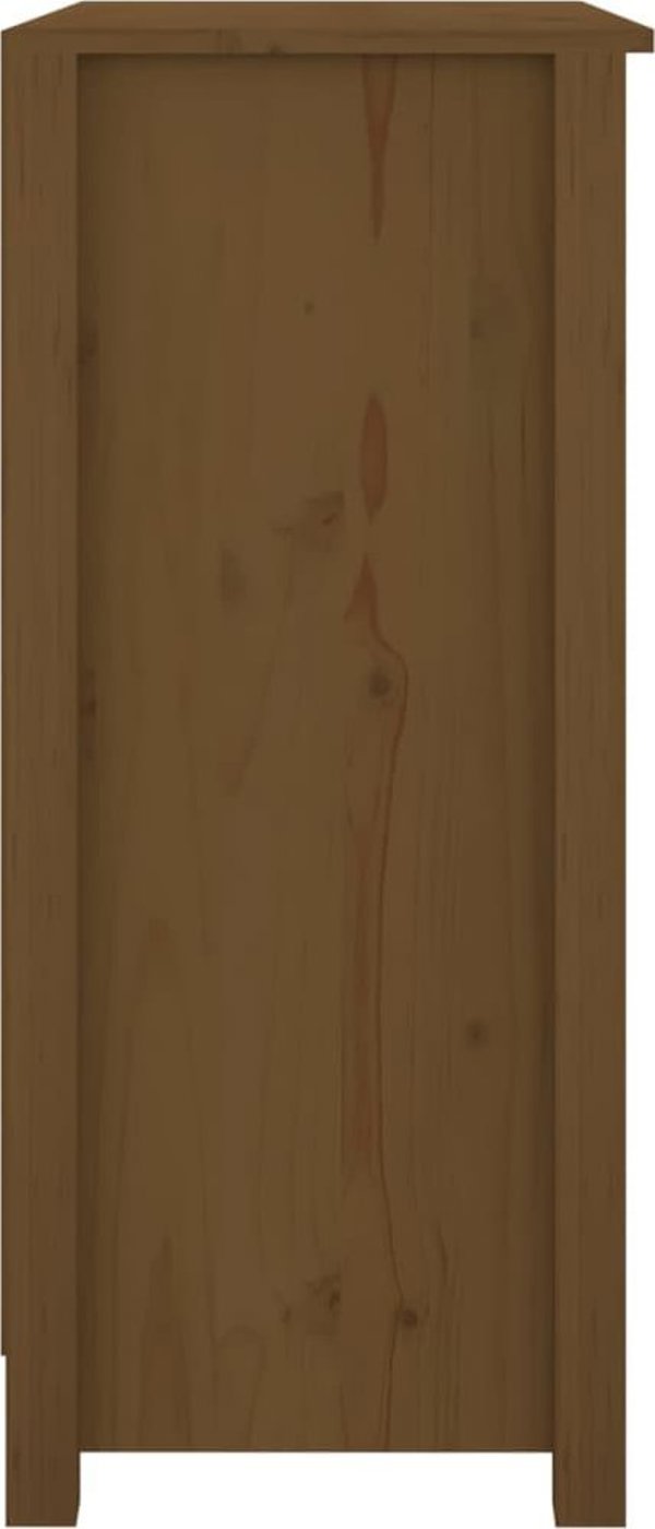 vidaXL Ντουλάπι, μελί καφέ, 70x35x80 εκ, μασίφ πεύκο