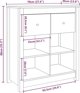 vidaXL Ντουλάπι, μελί καφέ, 70x35x80 εκ, μασίφ πεύκο